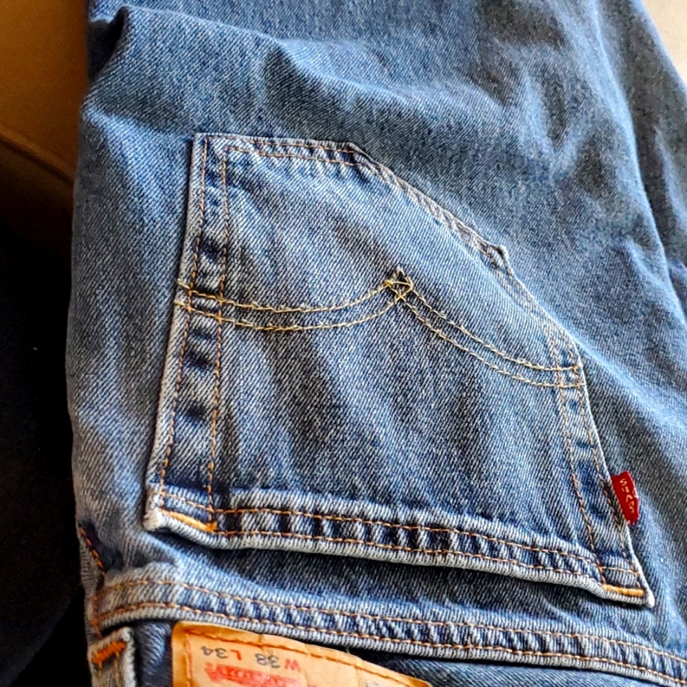 Mens Levi jeans.  Worn and washed once
